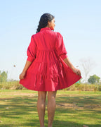 Vaanya Hand-Embroidered Short Dress