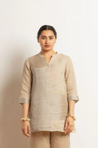 Hand Work Linen Zari Set