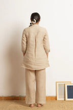 Hand Work Linen Zari Set