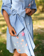 Rishika Hand-Embroidered Shirt Dress