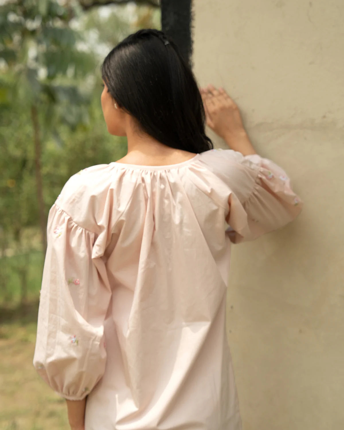 Tarra Hand-Embroidered Short Dress