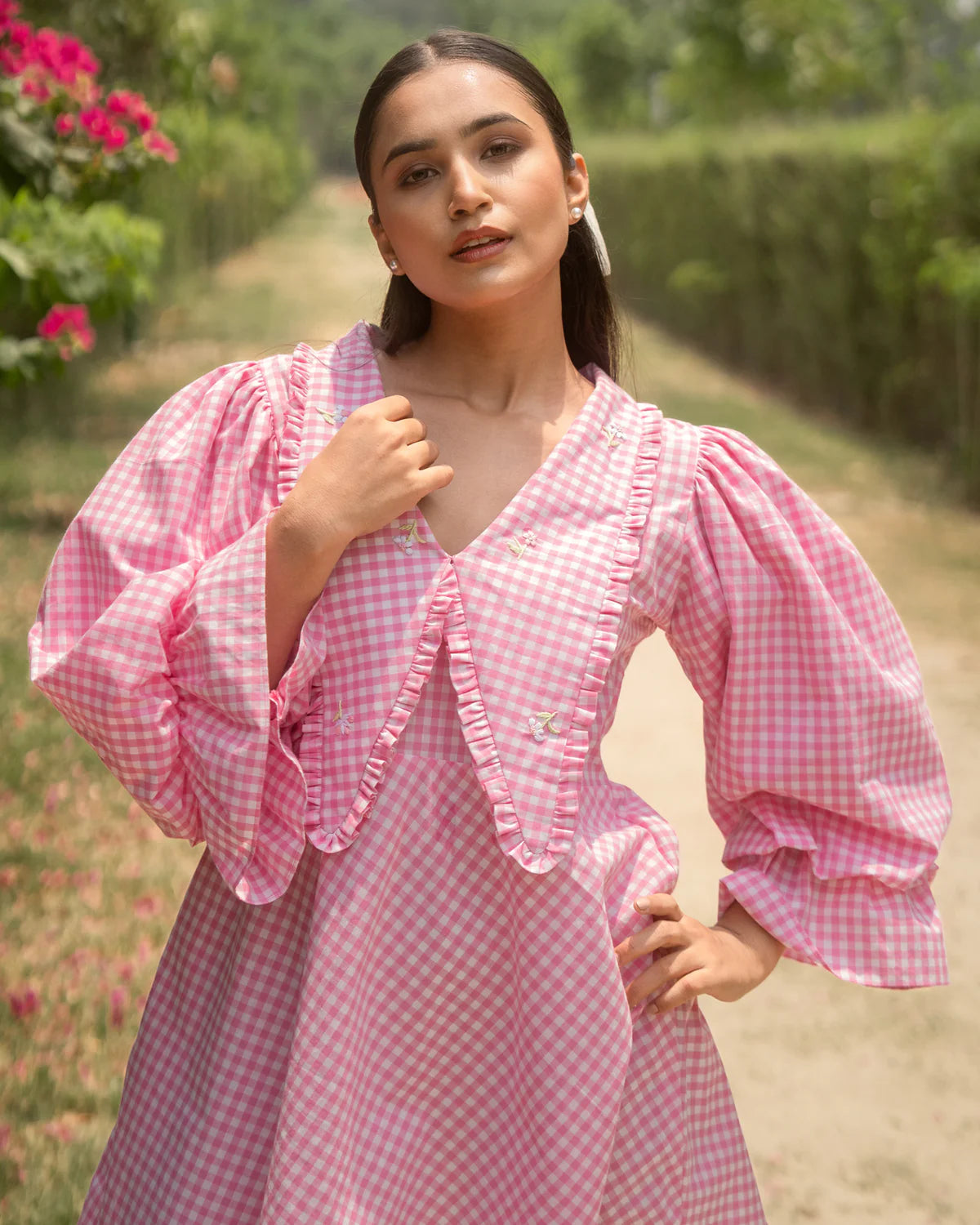 Revaa Hand-Embroidered Short Dress