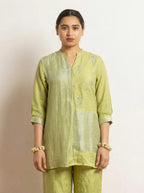Hand Work Linen Zari Set