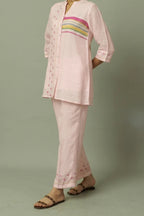 Linen Multi-Stripe Tunic Coord Set