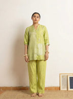 Hand Work Linen Zari Set