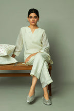 Khat Pita Work Zari Linen Co ord set